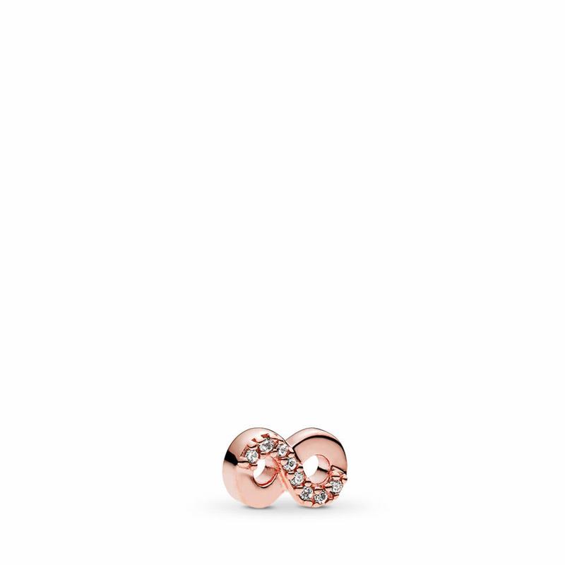 Pandora Rose™ Infinite Love Petite Locket Charm - Pandora Rose/Cubic Zirconia - Canada | YT7732XB